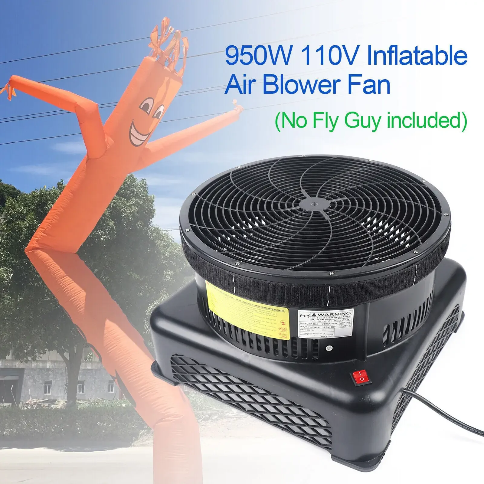 

17.7" 950W Air Blower for Inflatable Tube Man – Fly Guy Sky Puppet Air Dancer
