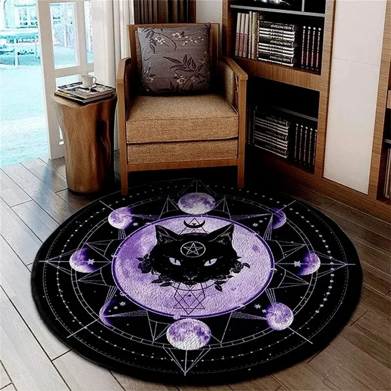 Home decoration personalized carpet Gothic Satan carpet bedroom living room entrance floor mat bathroom absorbent door mat