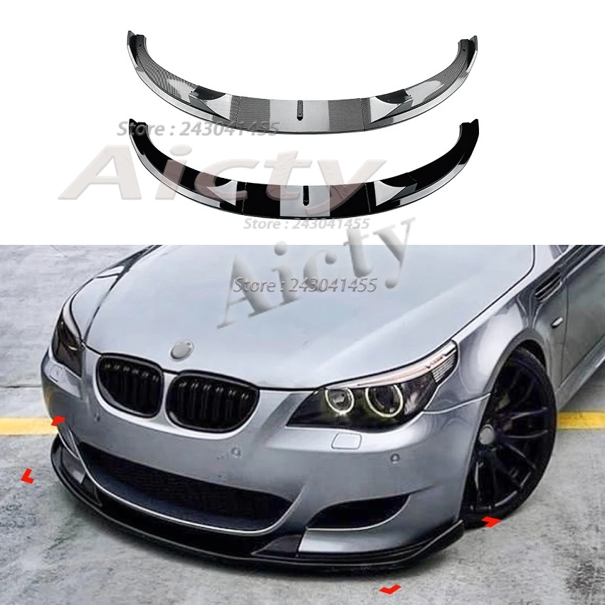

Car Front Bumper Lip Splitter Diffuser Spoiler Guard For BMW 5 Series E60 E61 525i 530i 540i 550i M Sport 2005-2010 Bodykits