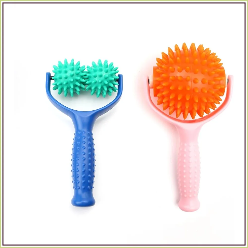 

2PCS Handheld Spiky Massage Balls with Handle for Deep Tissue Pain Relief, Portable Muscle Relaxation Tools