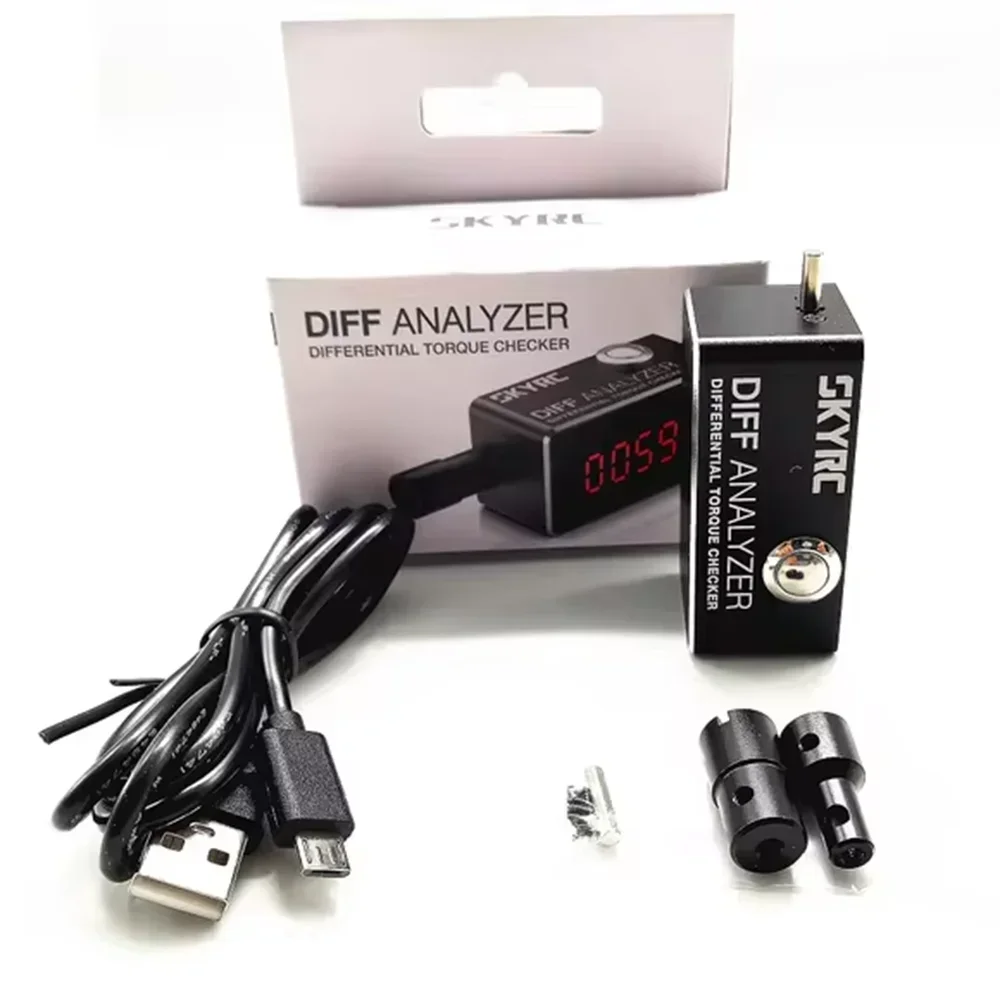 SKYRC DIFF ANALYZER DFC020 차동 검출기, 1/8 1/10 RC 리모컨 차량 차동 검사에 적합