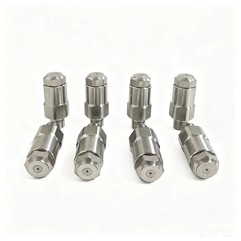 Stainless Steel Anti‑Dripping 1/4'' Male LNN Low‑Pressure Atomizing Fine Fog Mist Spray Nozzle with Filter for Cooling System
