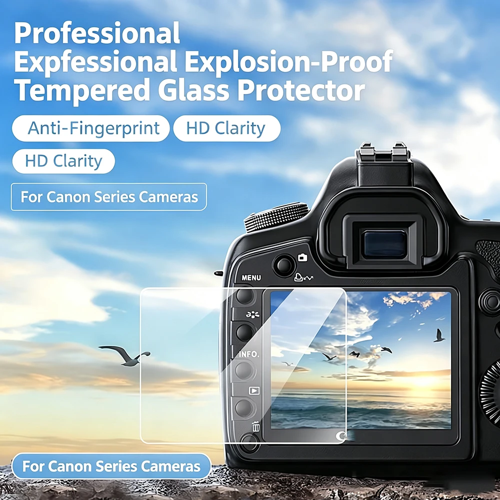 Tempered Glass for Canon EOS G7X3 R50V R50 M5 Mark II R6 II III R7 R8 R10 R100 Camera Screen Protector LCD Display Screen Film