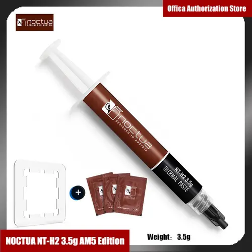 Imagen 2 del producto Noctua NT-H1/NT-H2 3,5g AM5 edición grasa conductora térmica portátil gráficos CPU chasis radiador grasa conductora térmica