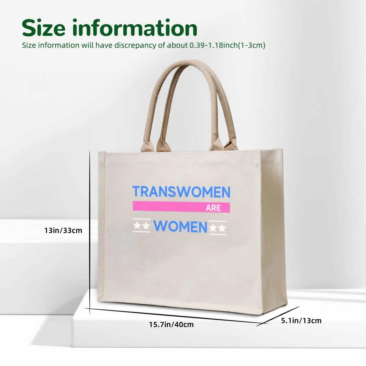 transwomen are women design Tote Bag cute pouch bag tote bag custom luxury women Canvas shoulder