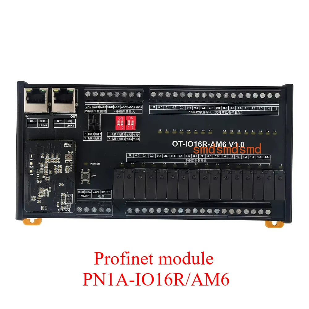 وحدة Profinet PN1A-IO16R-AM6 وحدة IO الموزعة عن بعد PN حافلة تبديل الحصول على البيانات اتصالات إيثرنت الصناعية #1