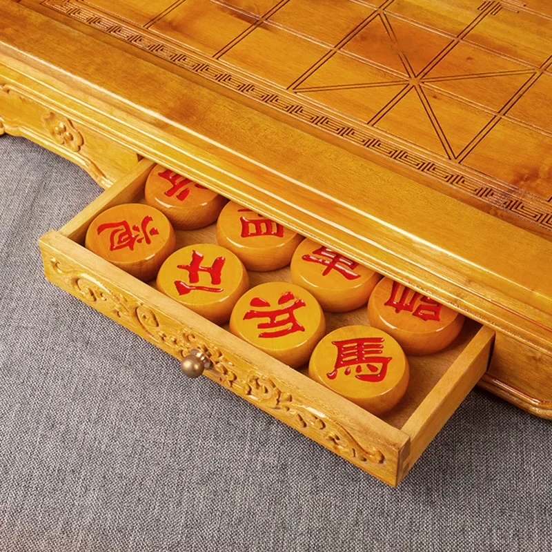 Luxury Wood Chinese Chess Big Decorations Modern High Quality Chinese Chess Antique Free Shipping Board Ajedrez Chino Board Game