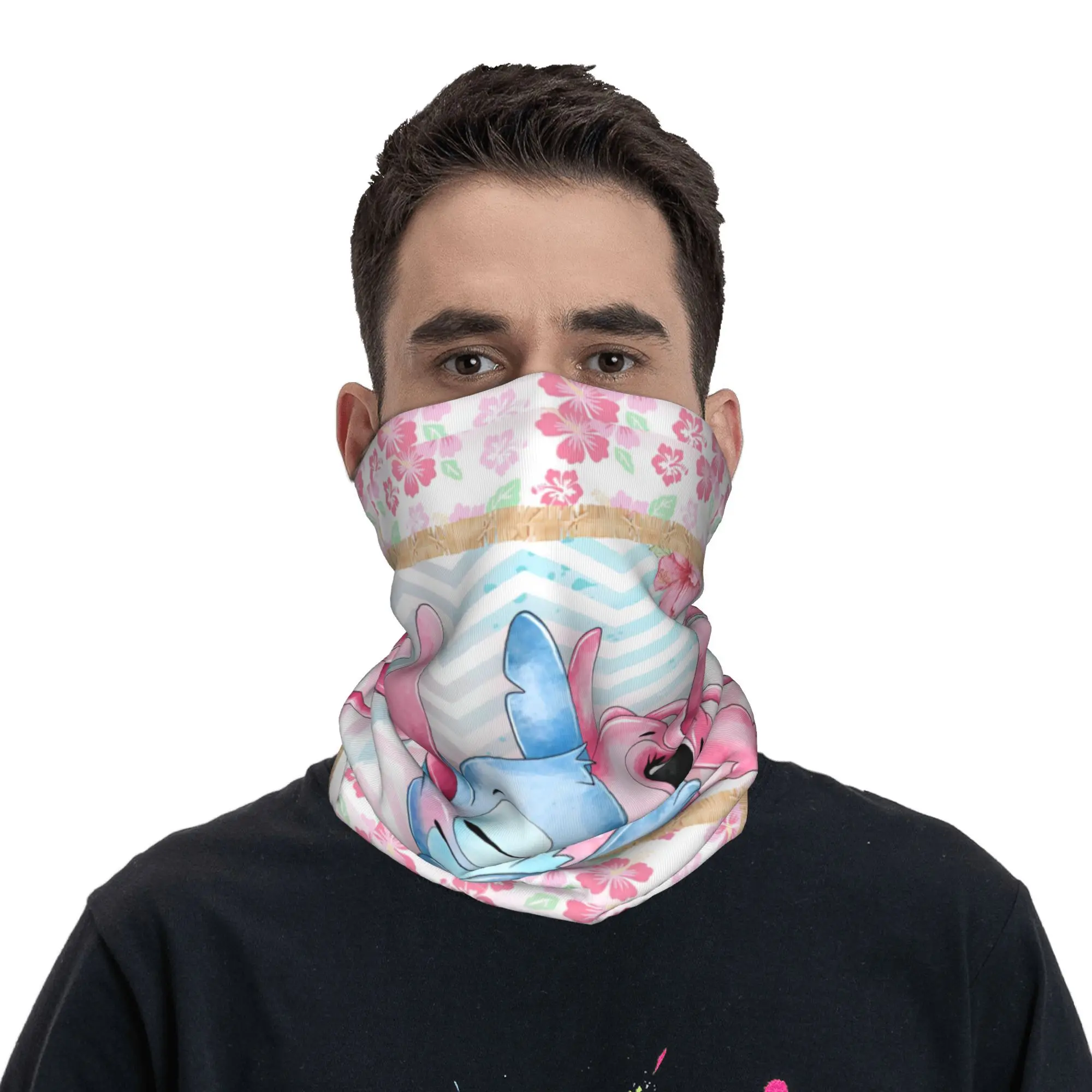 

Stitch Balaclava Outdoor Sports Funny Kawaii Bicycle Mask Dustproof Breathable Face Cover Mask Autumn Fun Scarf Bandana
