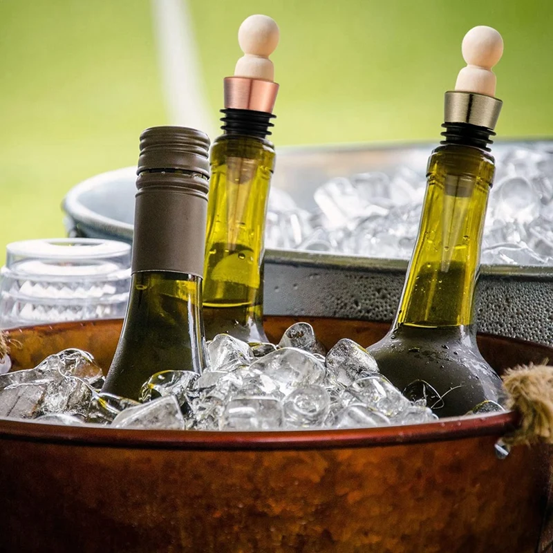 30 Pieces Blank Bottle Stopper With Threaded Post Metal Wine Stopper Inserts Set Hardware For Wood Turning DIY Project