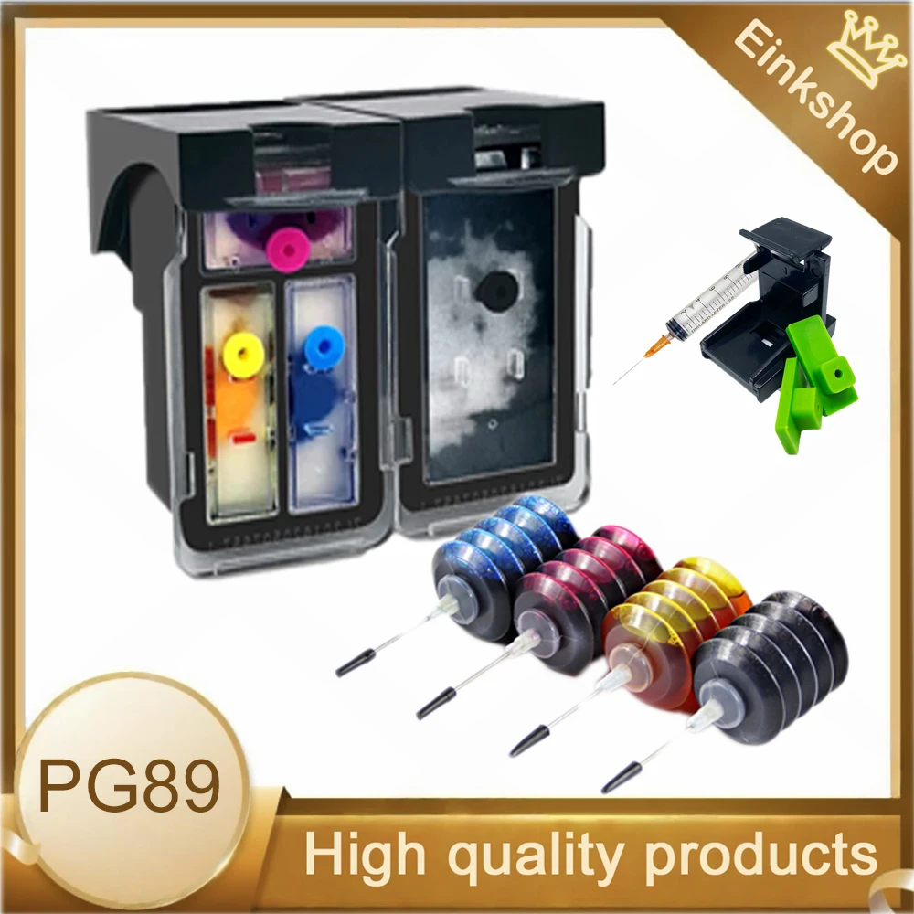 einkshop PG89 CL99 Suitable for Canon 89 99 Ink Cartridge For Canon PIXMA E500 E600 E568 E560 PG89 Black CL99 Color pg 89 cl 99