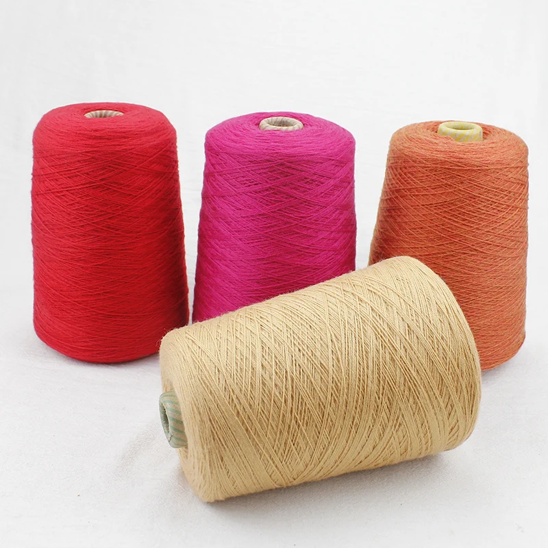 500g cone Cashmere Wool Yarn Crochet Lace Weight Colored Great for Baby Garments Scarves