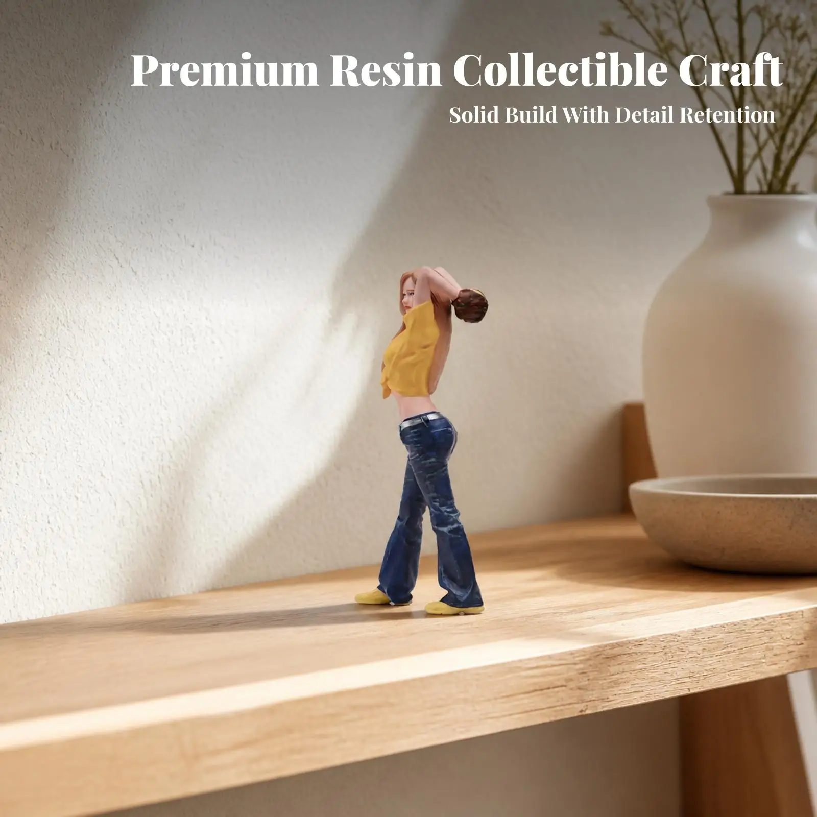Female Baseball Pitcher Resin Figure Miniature Collectible Art Sculpture for Sports Fans and Desk Decor Enthusiasts