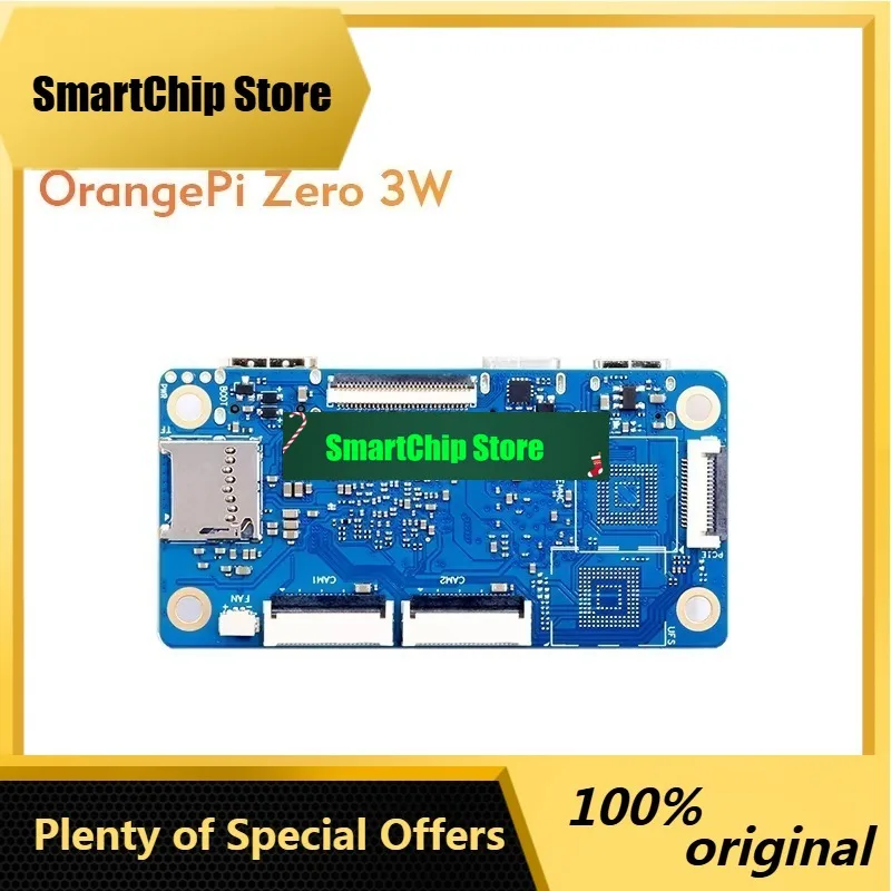 SmCp2pcs Kits Orange Pi Zero3W 4G+Cooling Fan LPDDR5 RAM Single Board Computer