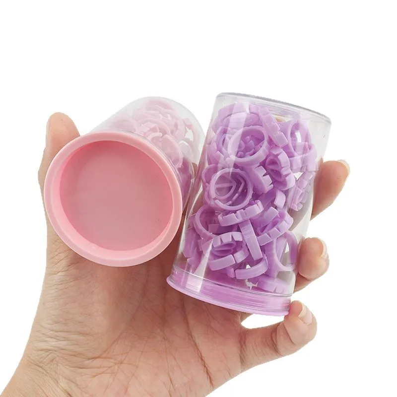 

30pcs Disposable False Eyelash Glue Cup Ring Holder Container Tattoo Pigment Eyelash Extension Tool Accessories Lash Supplies