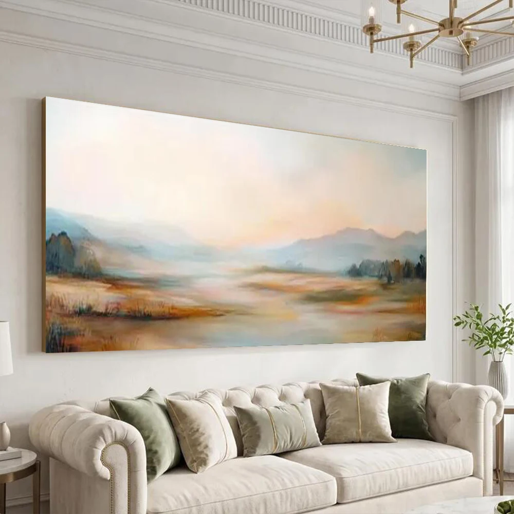 100% Handmade Abstract Oil Painting On Canvas Mural Modern super large scenery Wall Art Picture For Home Living Room Decor Image
