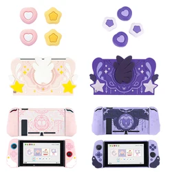 Star Wings TV Dock Charger Silicone Protector For Switch/NS Oled Hard Case Joy-Con Soft Hand Grip Shell Thumb Stick Cap Cover