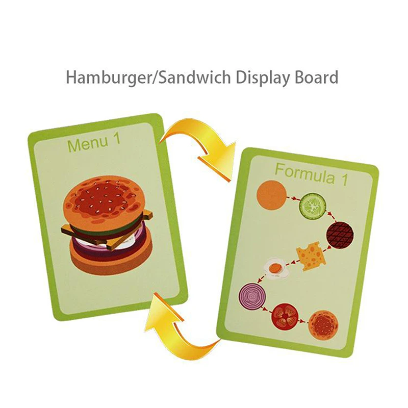 【AN】【NH】Wooden Hamburg Sandwich Stacking Toys For Toddlers And Kids Montessori Preschool Educational Toys Fine Motor Skill