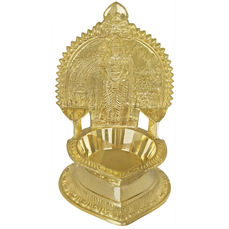 Handmade 7-inch brass lamp unique home decor item made in India
