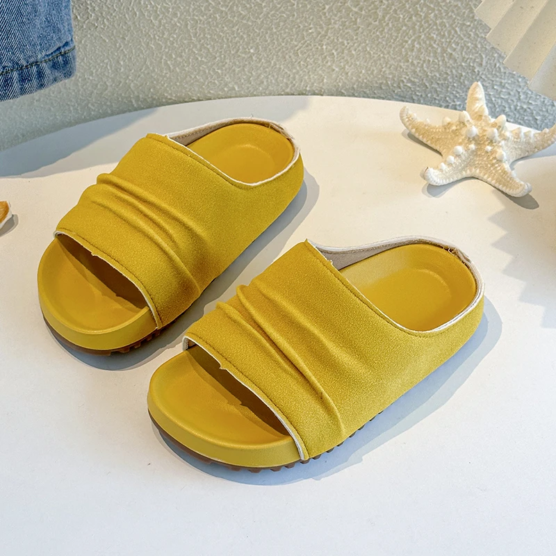 2025 New Children Fashion House Slippers Portable Hotel Travel Slipper Non-Slip Slides Home Indoor Outdoor Flat Shoes for Girls