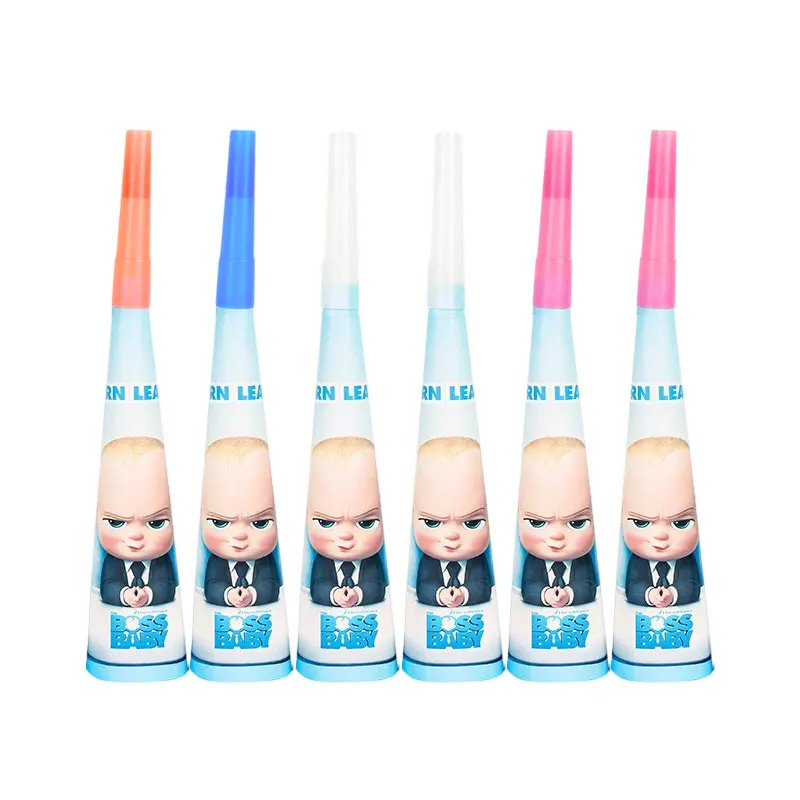 Blaues Little Executive Baby B-BOSSED Duschparty-Dekorationsset mit Einwegteller, Bechern, Servietten, Banner und Ballons für Geburtstagsfeiern – Detail 18