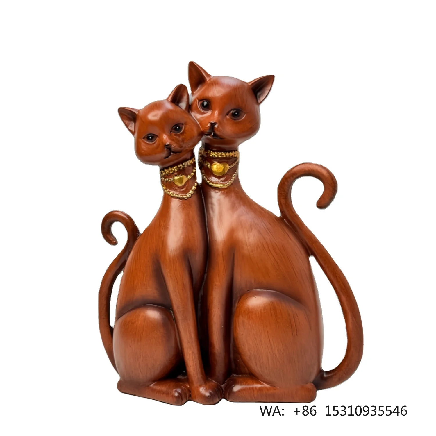 Valentine's Day Gift Home Painting Lovers Hotel Living Room Decor Resin Crafts Featuring Cats Animals Construction Art Themes