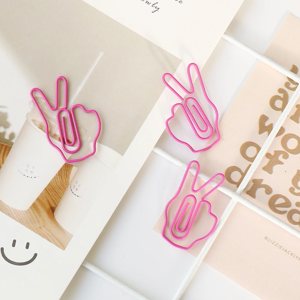 Imagem -06 - Cute Metal Paper Clips para Meninas Kawaii Planet Bookmark Memo Clips Papelaria Pcs por Lote