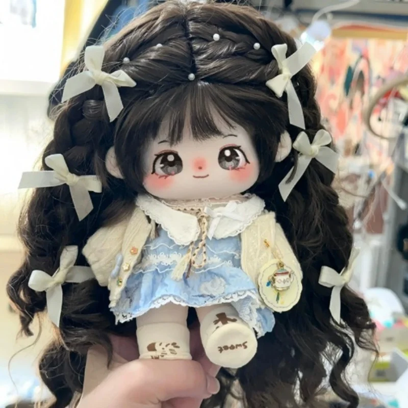 

20cm Genuine Cotton Doll with Clothes Included Cute Plush Toy Collectible Ornament for Hobbyists And Gift Outfit Changeable