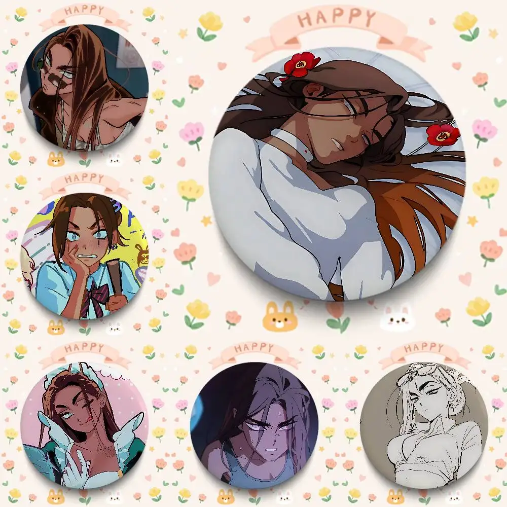 Anime Alien Stage Girls Hyuna Badges Button Round Creative Pin Brooch Badge Bag Decor Accessories Fans Collect Friends Gifts