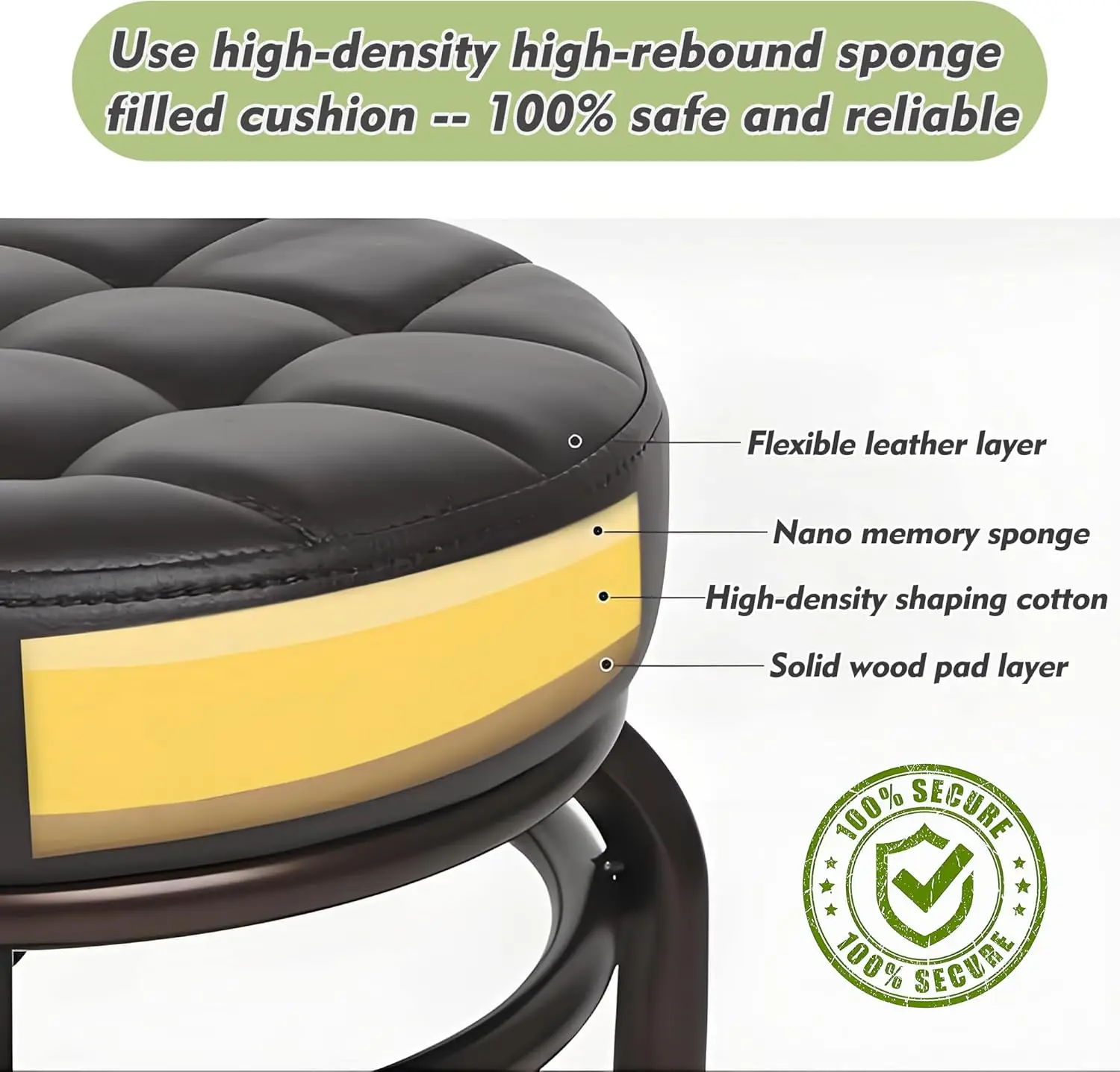 Tattoo Stool with Wheels Salon Tattoo Chair Hairdressing Liftable Barber Stylis Rotatable Furniture Beauty Nail Pulley Chair