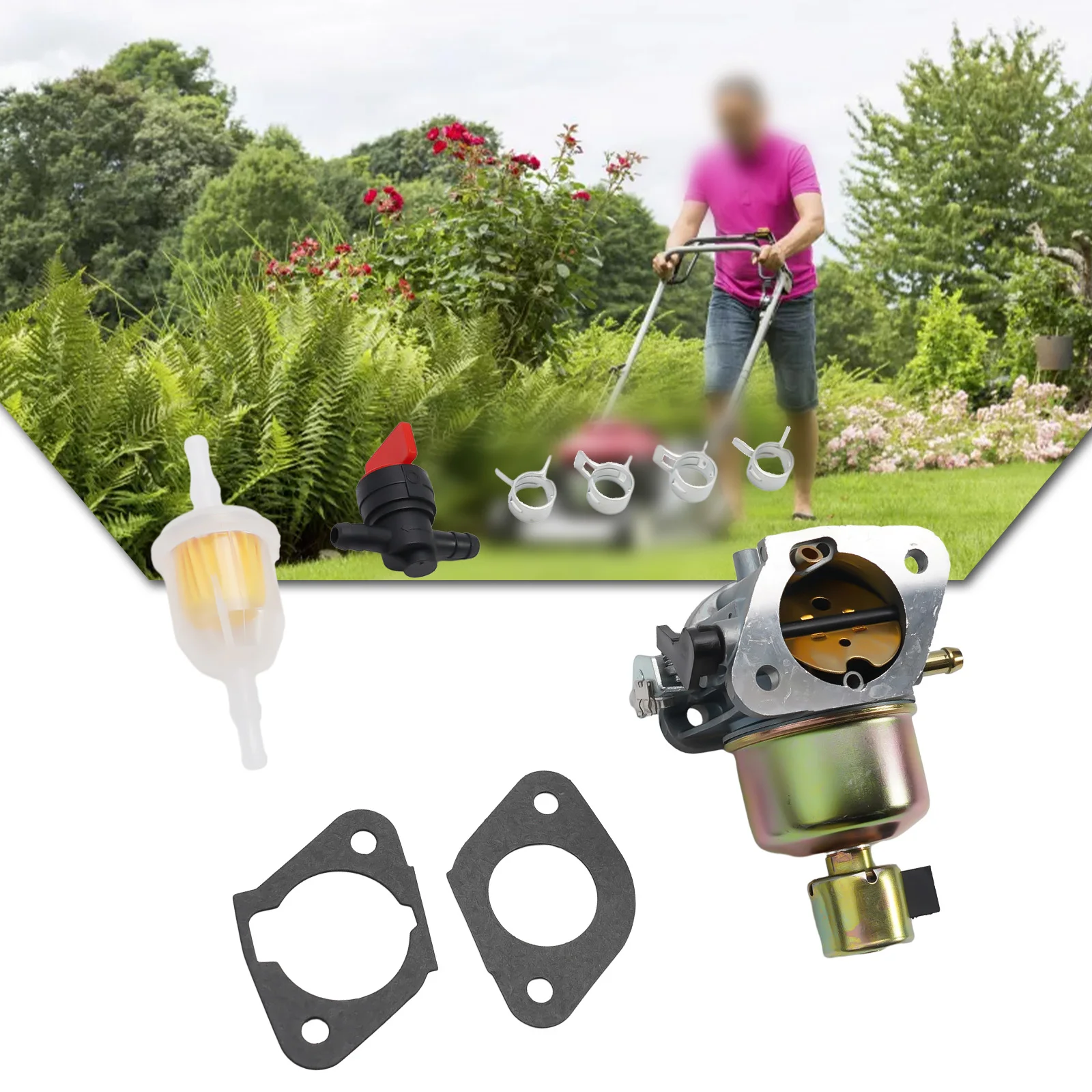 

Gasket Carburetor Replacement 15004-7062 15004-0986 Accessories Brushcutter FS651V 15004-0828 For Kawasaki FR651V