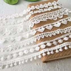 High-Quality White Water-Soluble Lace Accessories Handmade DIY Decorative Doll Clothes, Clothes, Handmade Materials