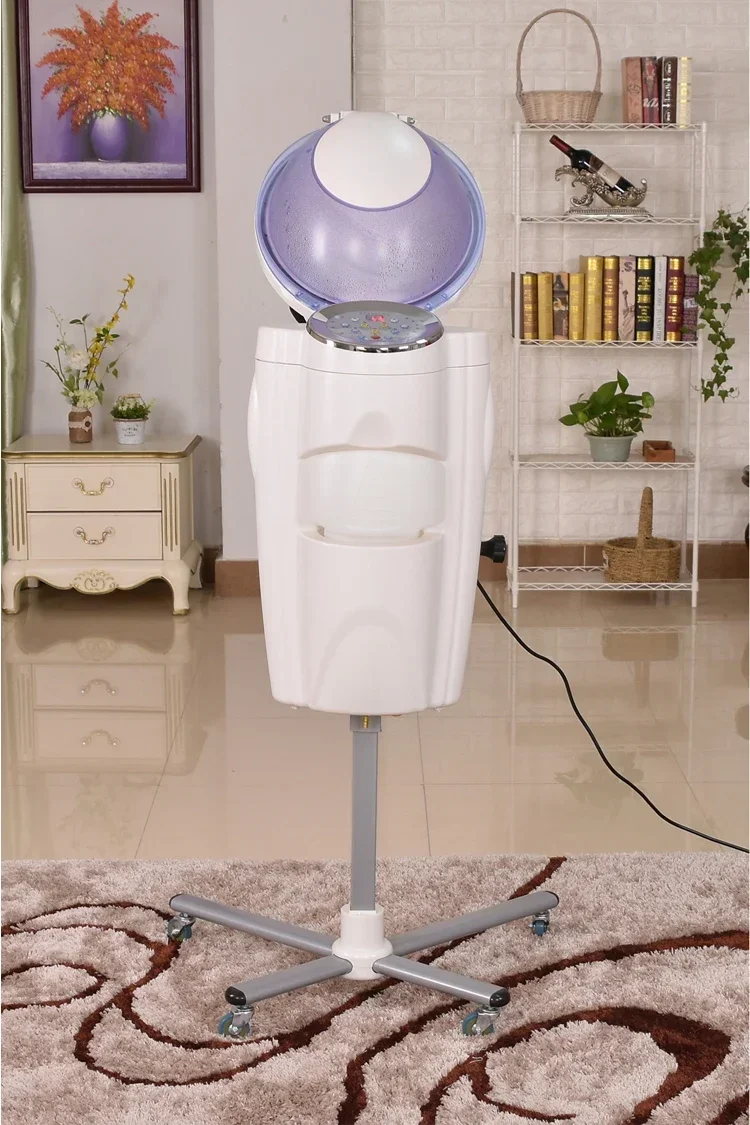 ร้านทําผมมืออาชีพโอโซนอินฟราเรด LED Micro Mist Hair Spa Steamer เครื่อง