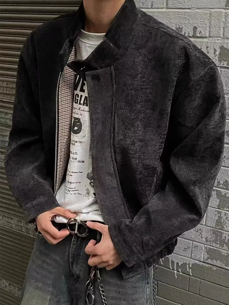 

Куртка Cleanfit Harington Youth из полиэфирного волокна с аммиачной обработкой, с текстурой под клетку, на подкладке, свободного кроя, для весны и осени