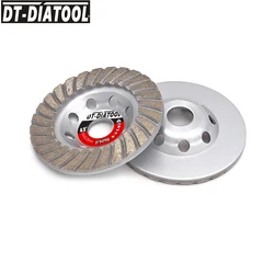 DT-DIATOOL diâmetro 115mm/4.5 polegadas diamante segmentado turbo row cup moagem discos de roda para concreto tijolo pedra dura