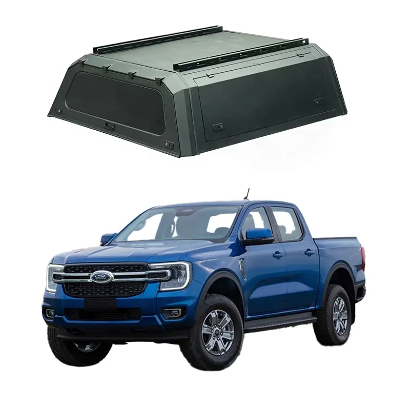 

4x4 Aluminum Canopy Black Pickup Hardtop Canopy for Ford Raptor Ranger Hilux Tacoma