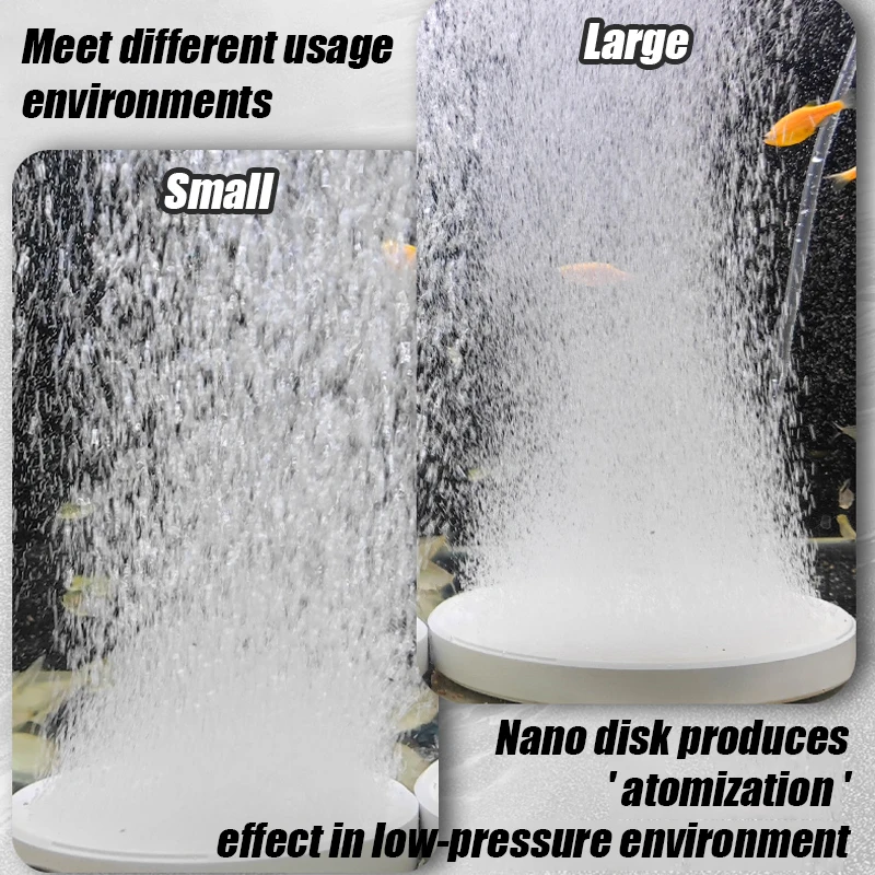 Air Stone Oxygen Aerator For Aquarium Disc Bubble Diffuser Air Bubble Pump Hydroponic Oxygen Plate Mini Accessories Nano image 5