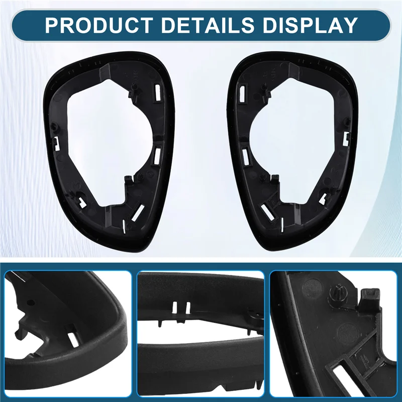 ABTC-Car مرآة الرؤية الخلفية غطاء مرآة الرؤية الخلفية قوس مرآة الباب قذيفة 09JNHDCJQK لفورد فييستا MK7 2009-2017