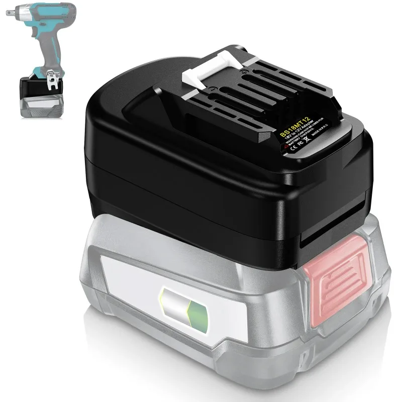 BSC18MT12 Battery Adapter To Convert for Bosch 18V PBA Lithium-ion Battery Into Power Source Suitable for Makita 12V Power Tool