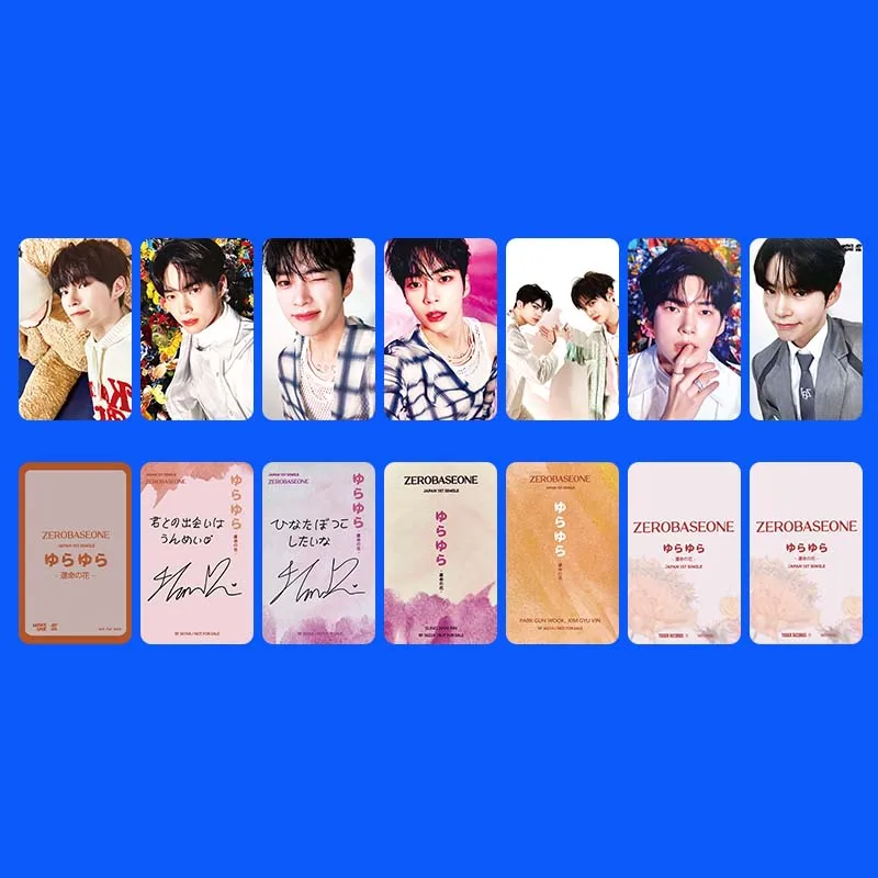 ZB1 JAPAN 1ST SINGLEAlbum Selfie Card ZhangHao HanBin JiWoong Random Card KPOP GunWook GyuVin Ricky Matthew YuJin Fans Gifts