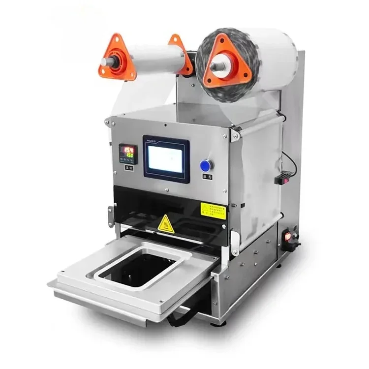 

Top Quality Automatic Map Nitrogen Manual Takeaway Fast Food Large Tabletop Heat Meal Food Tray Sealer Sealing Machine