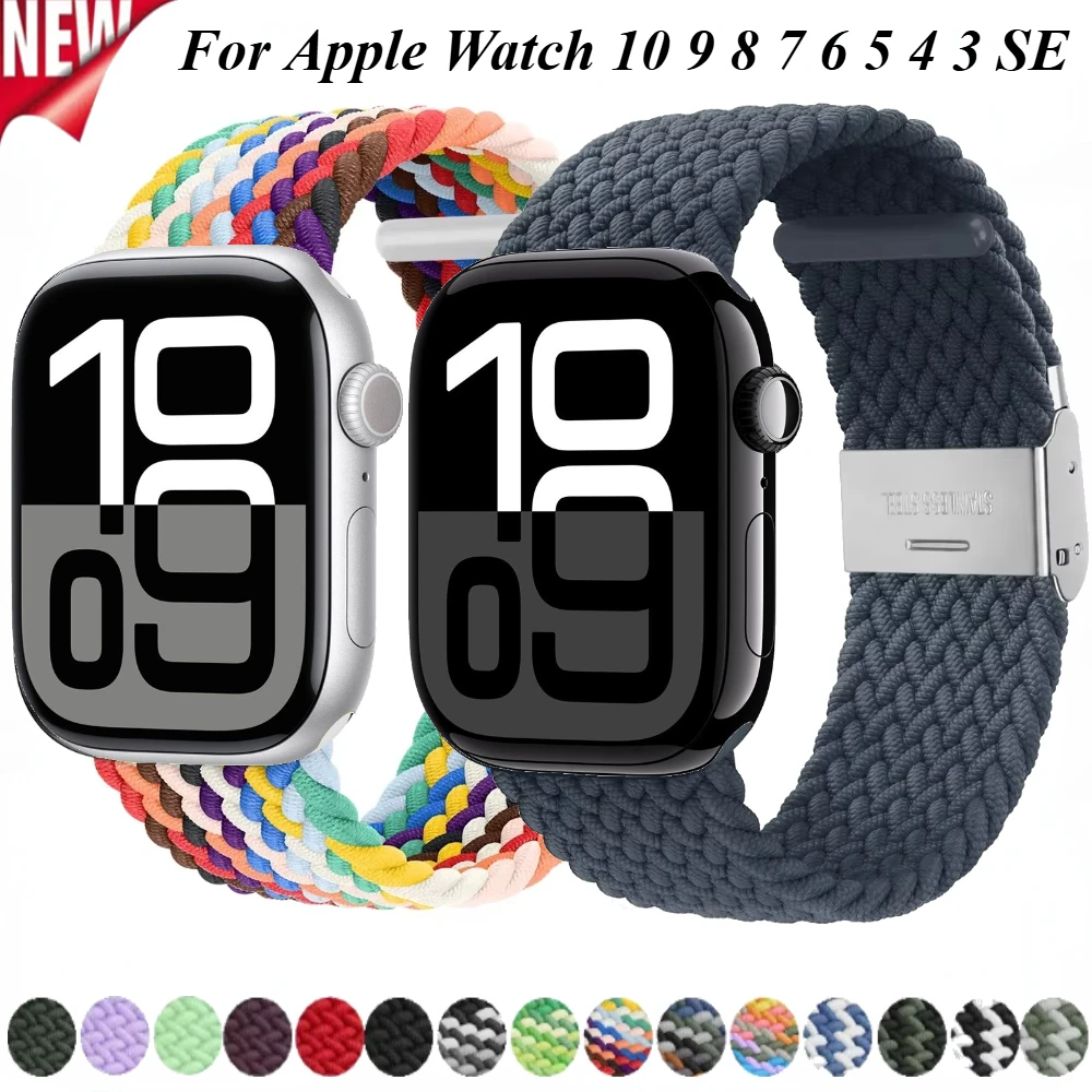 Nylon strap For Apple watch Ultra/2 49mm 10 42mm 46mm 9 8 7 45mm 41mm Breathable band For Series 6 5 4 3 SE 44mm 40mm Wristband