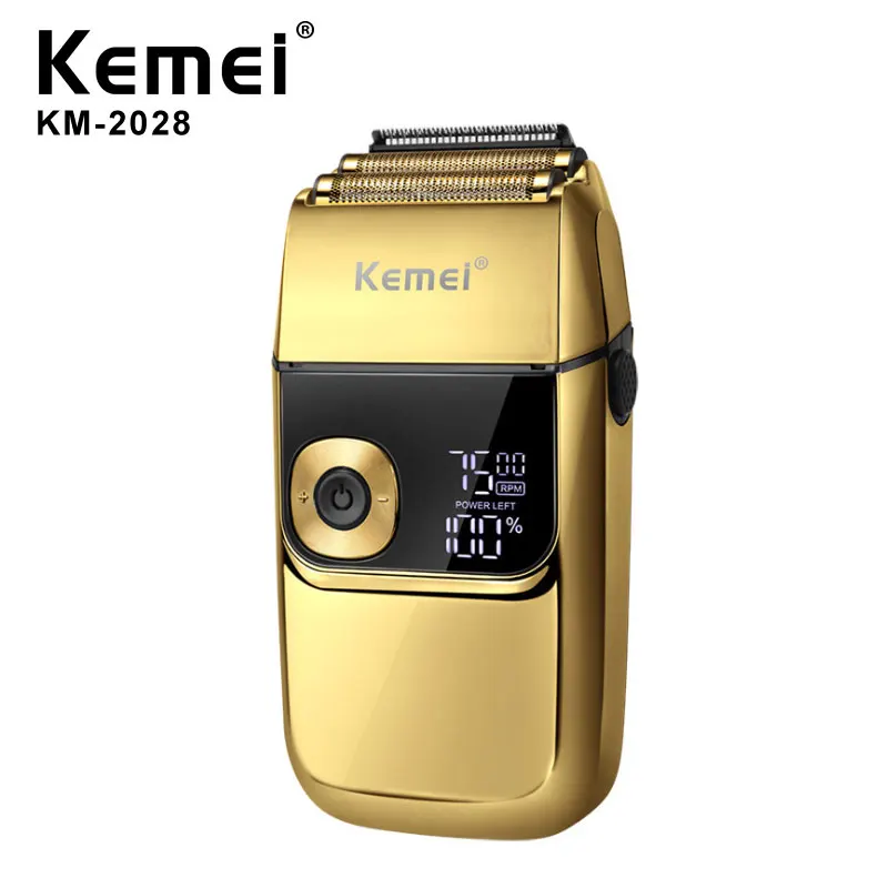 Kemei 2 in 1 Electric Shaver Men Electric Razor Rechargeable Beard Shaver Floating Hair Trimmer Face Care Beard Shaving Machine