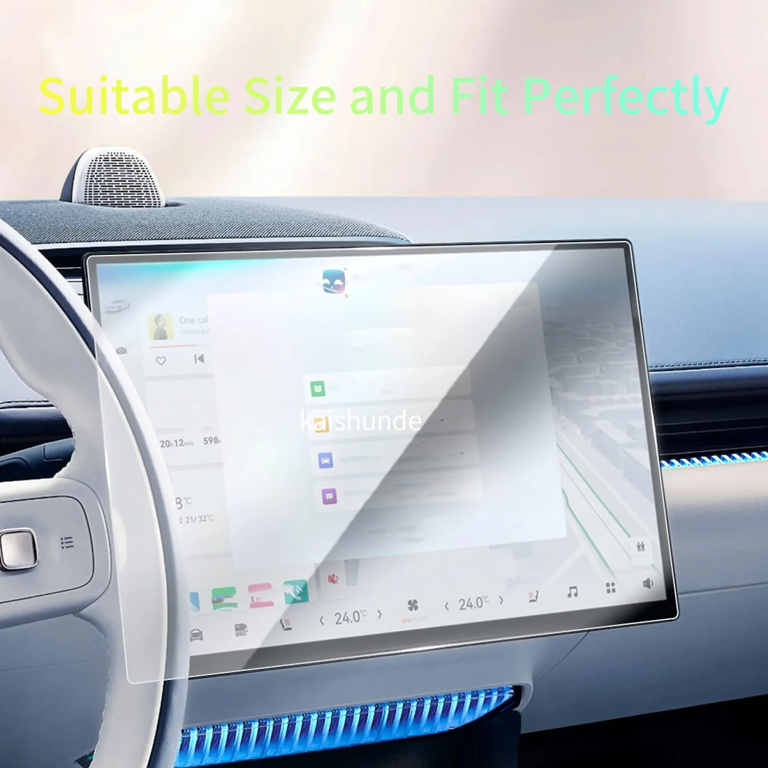 Car Stickers Meters Protector For 26 ZEEKR 007 Tempered Glass Protective Film Display Navigation Vehicle