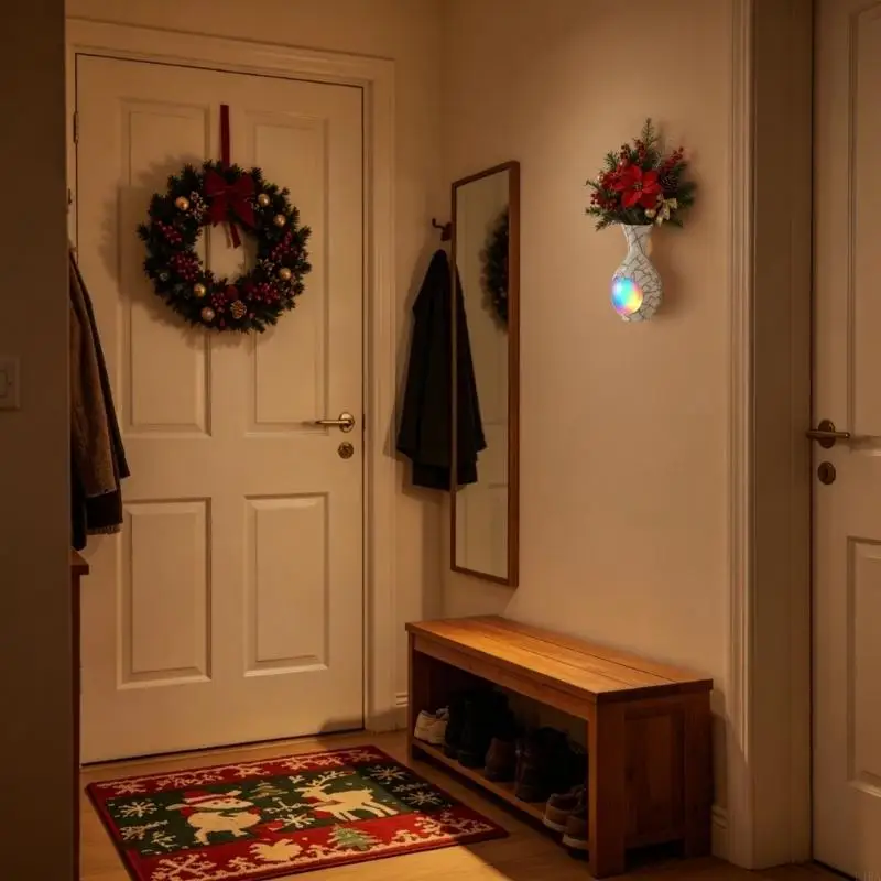  2-Pack Motion-Sensing Wall Lights for Bedroom Night Routines