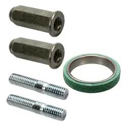 Kit de junta de tornillo de tubo de escape Gy6, tornillos de tubo de escape de motor de motocicleta, junta de sellado de tuerca, junta de sello de repuesto, espaciador