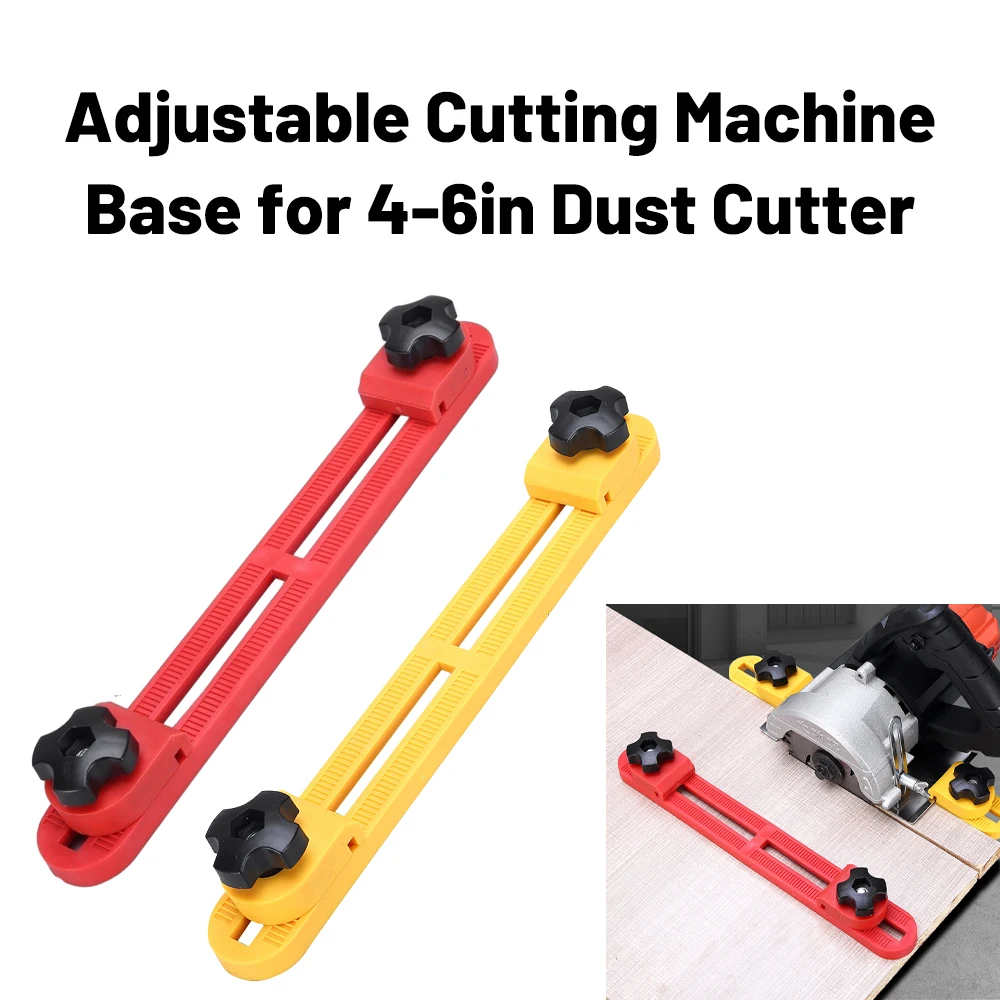 

1pcs Adjustable Cutting Machine Base Circular Saw Milling Positioning Clamps Guide Two-way Reverse Buckle For 4'' Dust Cutter