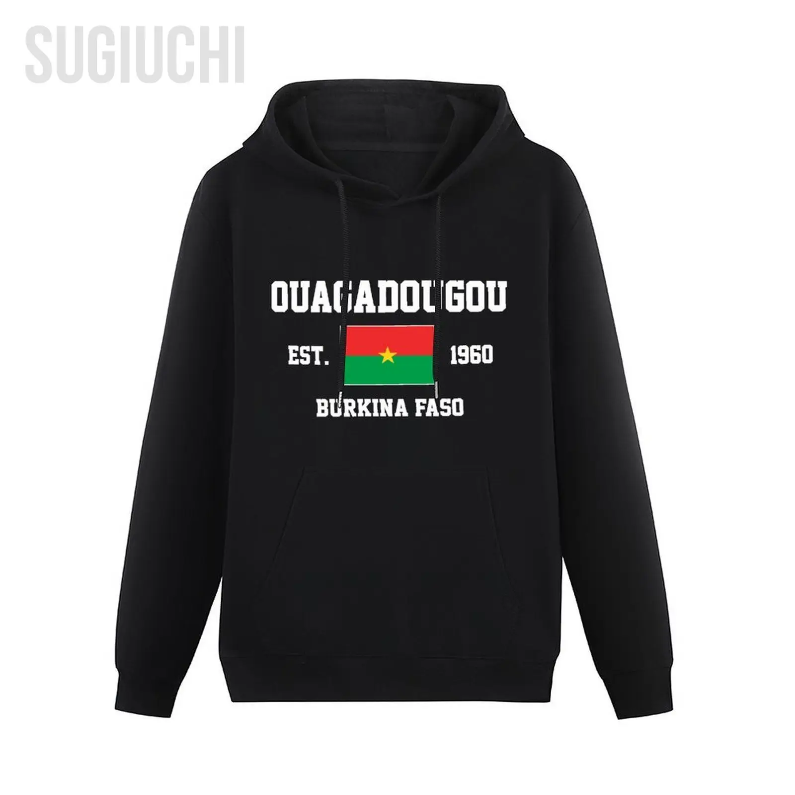 Men Women Hoodies Burkina Faso EST.1960 Ouagadougou Capital Hoodie Pullover Hooded Hip Hop Sweatshirt Cotton Unisex