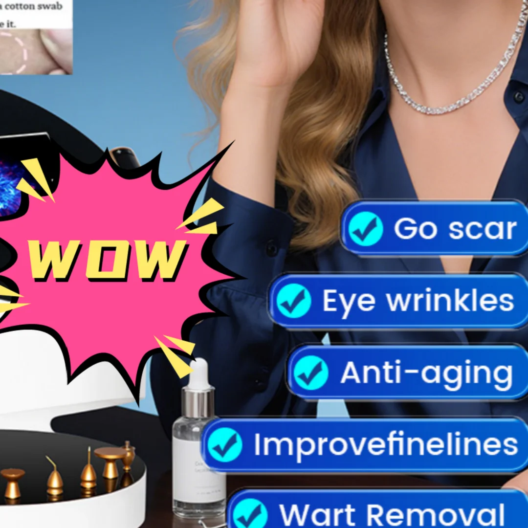 

2-In-1 Ozone Plasma Face Care Equipment | Gold Beauty Tool for Scar Removal, Fine Lines Reduction & Anti-Aging Treatment