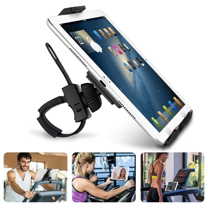 Exercise Bike Phone Holder Universal Motorcycle Handlebar Stand Mount Cell Phone Holder Bracket CradlesFitness Equipment image 5