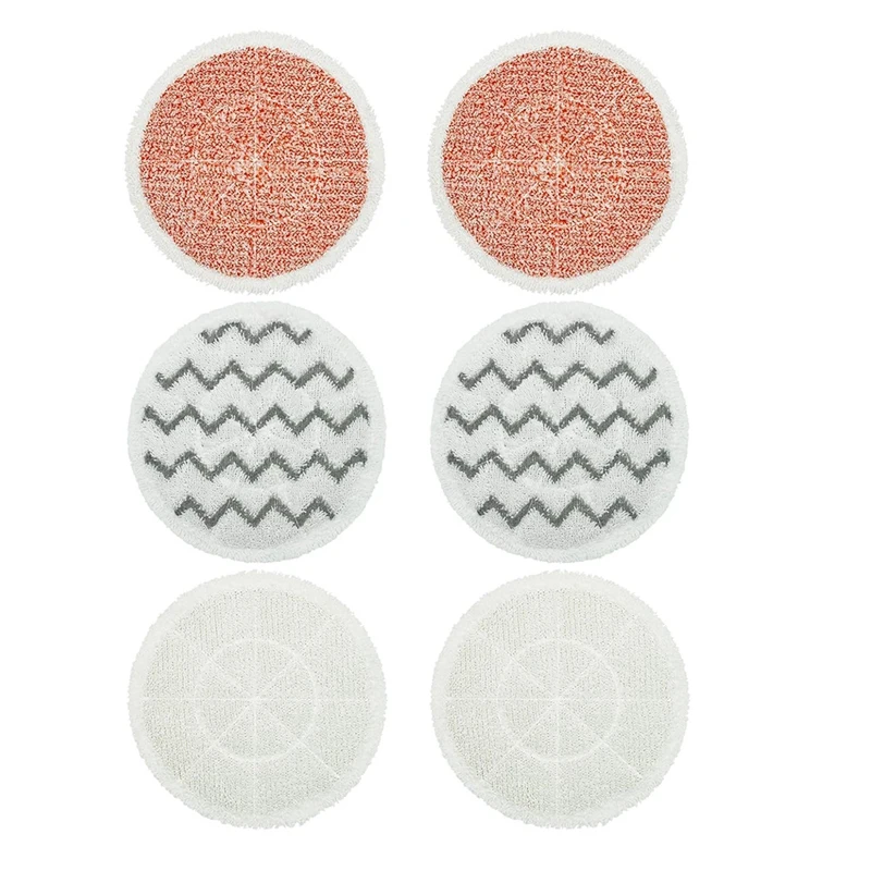 

AB43 6Pcs-For-Bissell-Spinwave-Scrubbing-Steam-Mop--Replacement-Pad-Reusable-Mop-Pads-For-3897A-3712-Hard-Floor-Cleaning-Kit